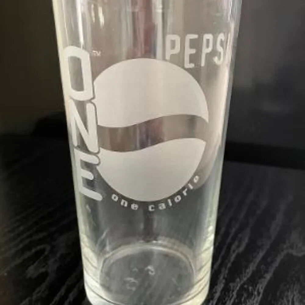 Set of Vintage Pepsi One Drinking Glasses 1990's
